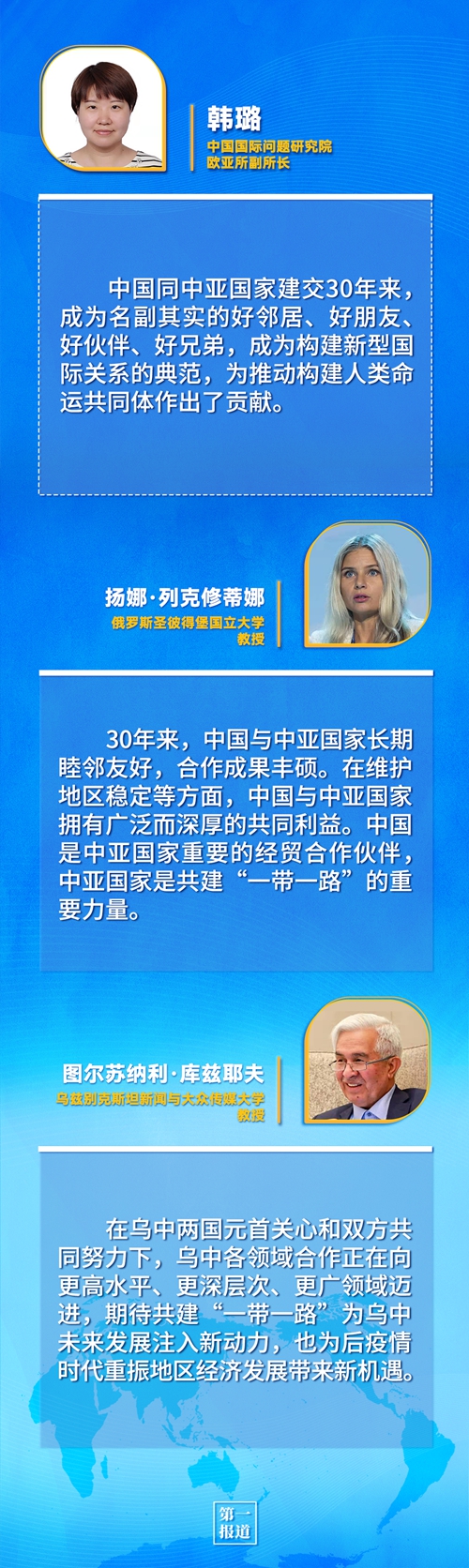 第一報(bào)道 | 建交三十年，習(xí)主席這樣評(píng)價(jià)與中亞五國(guó)關(guān)系