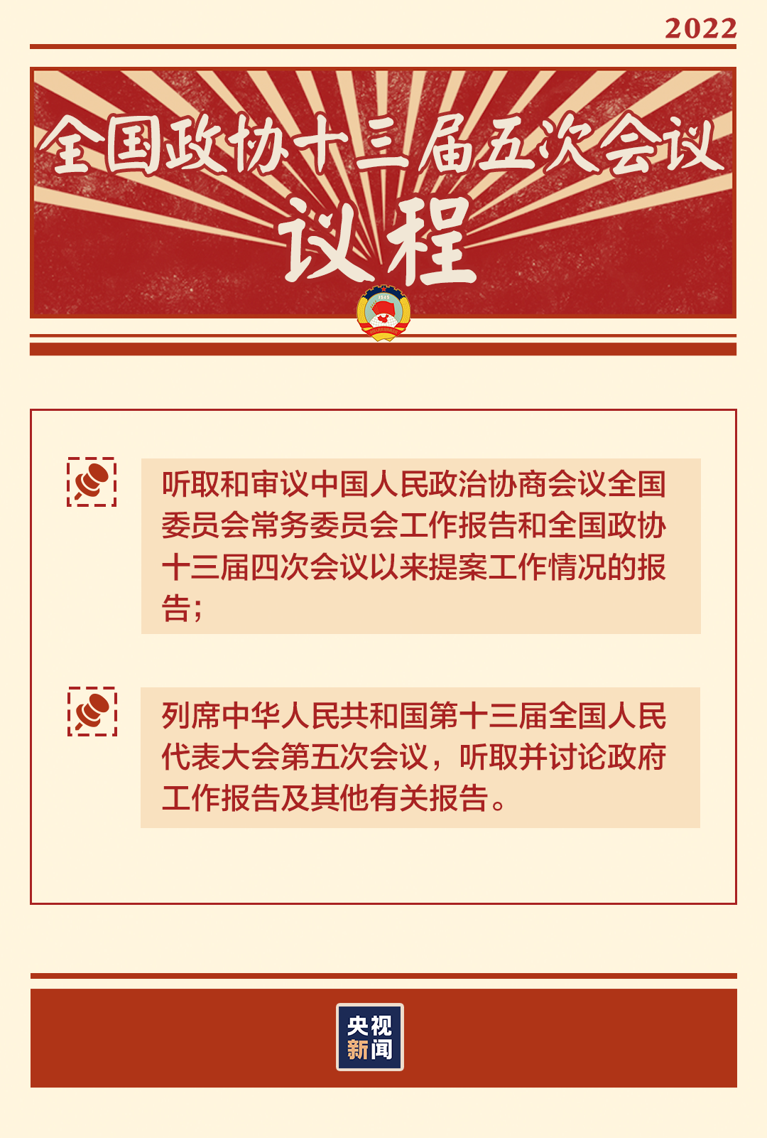 “兩會時間”即將開啟，這些要點提前看→