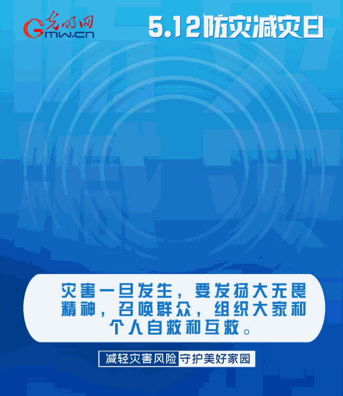 【動(dòng)態(tài)海報(bào)】減輕災(zāi)害風(fēng)險(xiǎn)，從這10個(gè)字開始