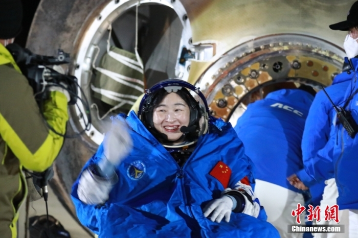 圖為航天員劉洋。孫海英 攝