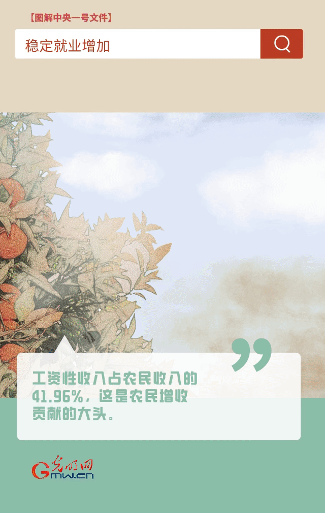 【圖解中央一號文件】“動”漫海報丨今年如何讓農(nóng)民的“錢袋子”鼓起來？