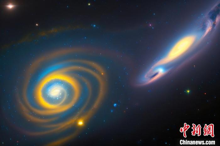 本星系群的三維藝術圖?！≈锌圃簢姨煳呐_ 供圖
