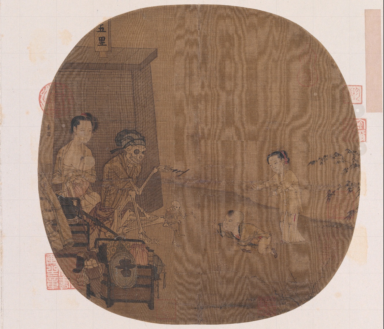 南宋名畫《骷髏幻戲圖》。圖片來源：故宮博物院官方網(wǎng)站