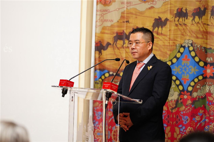 中國駐匈牙利大使龔韜。布達(dá)佩斯中國文化中心供圖