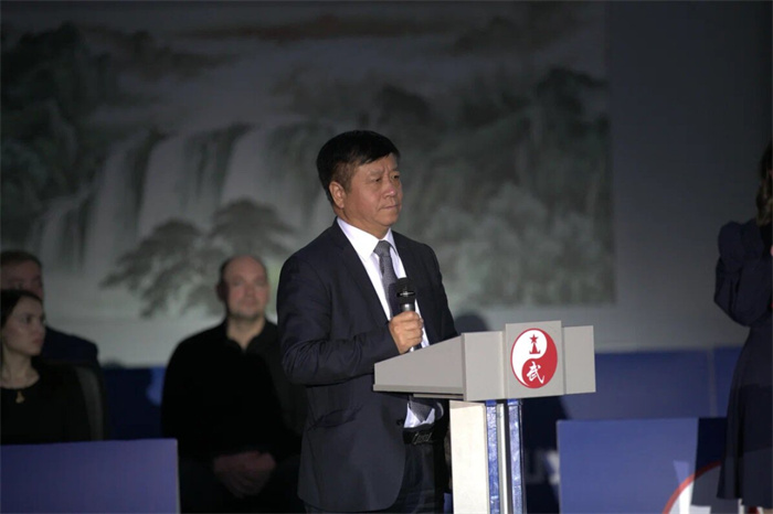 中國駐俄羅斯大使張漢暉致辭。駐俄羅斯大使館供圖
