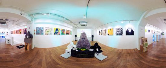 “大衛(wèi)猿”主題展覽現(xiàn)場。（主辦方供圖）