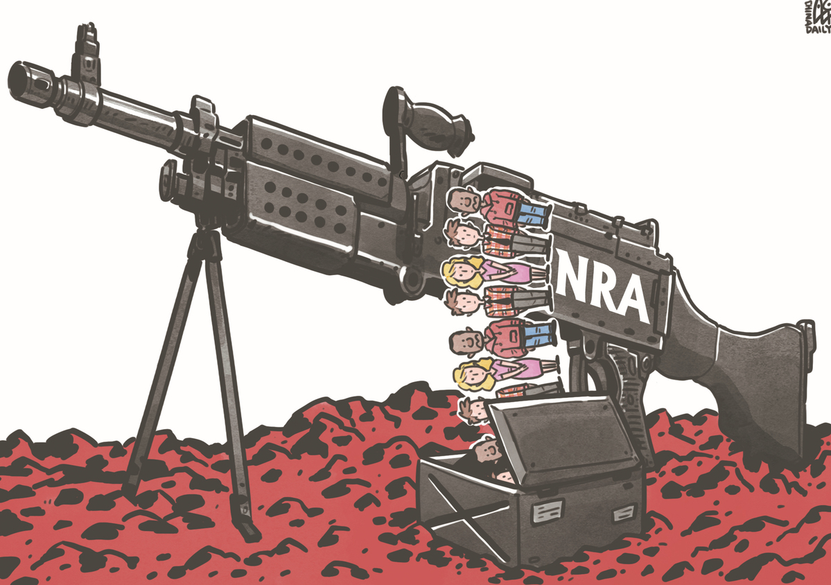 NRA成為推行槍支管控背后最大的阻力。（來源：中國日報(bào) 作者：蔡艨）
