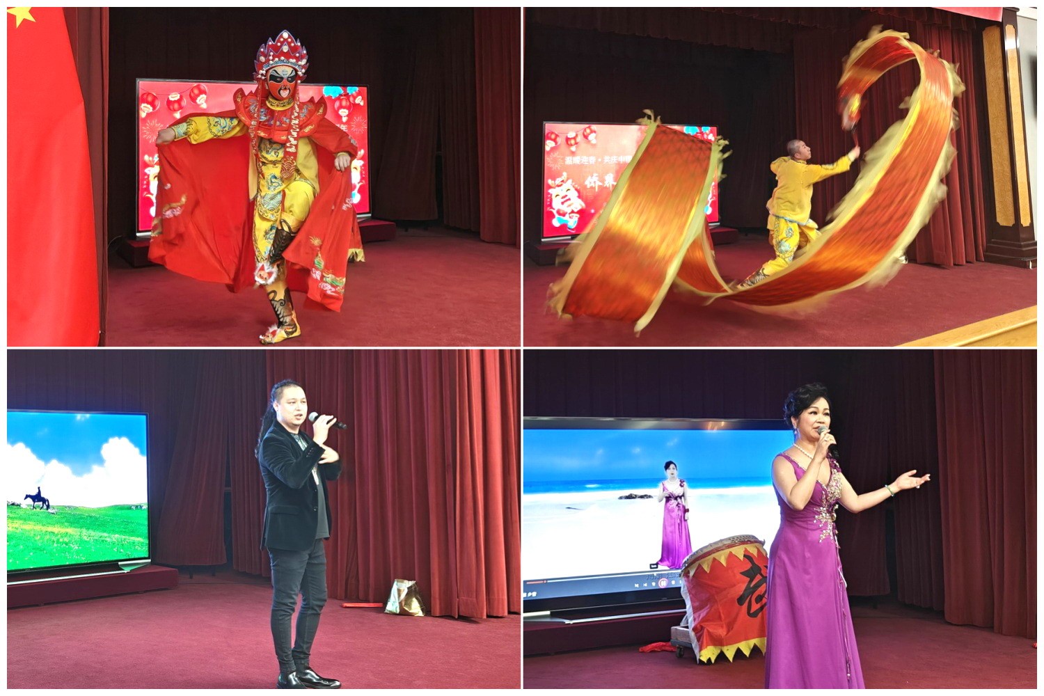 當(dāng)?shù)貎S界知名演員獻上精彩演出。主辦方供圖