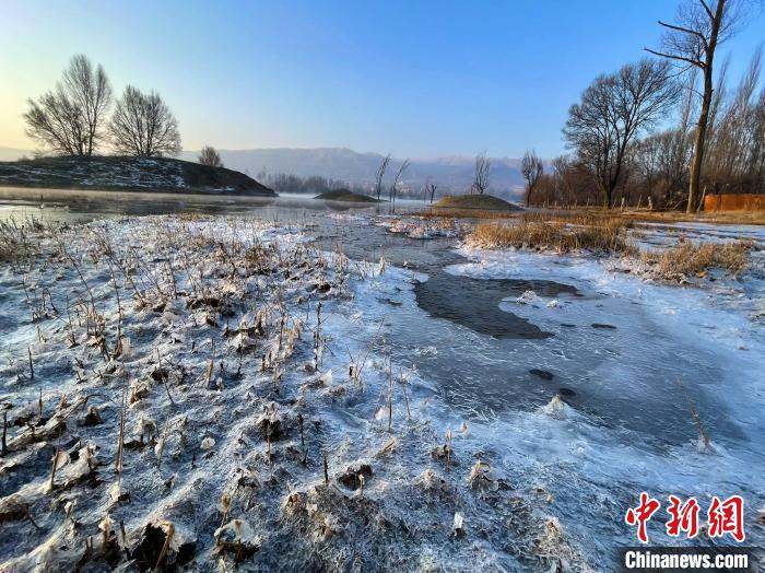 圖為青海省化隆縣黃河濕地景色。　李玉峰 攝