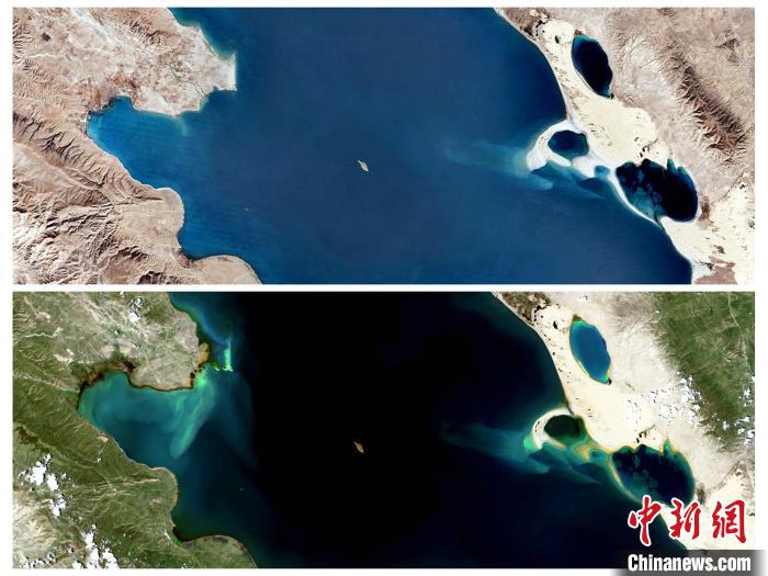 衛(wèi)星鳥瞰“生態(tài)大省”青海：沙化治理明顯，青海湖如藍寶石