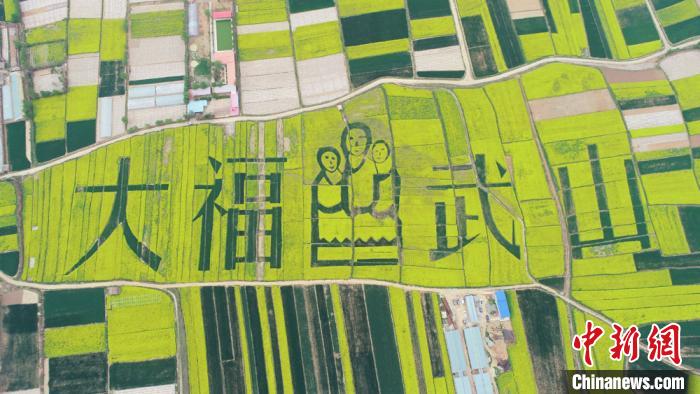 2019年4月，天水武山縣萬畝鄉(xiāng)村油菜花海。(資料圖) 何海瑞 攝