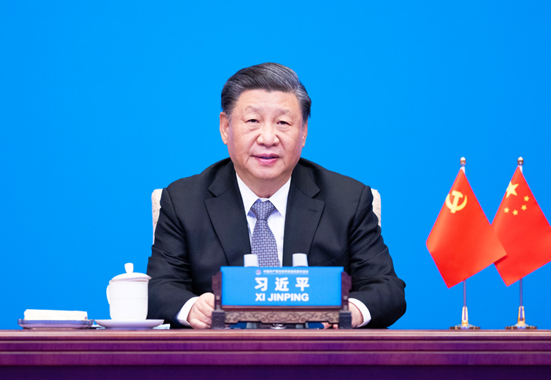 2023年3月15日，習(xí)近平主席在北京出席中國(guó)共產(chǎn)黨與世界政黨高層對(duì)話會(huì)，并發(fā)表題為《攜手同行現(xiàn)代化之路》的主旨講話。