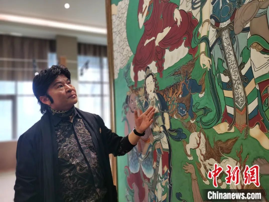 國家一級美術(shù)師劉觖。張?zhí)砀?攝