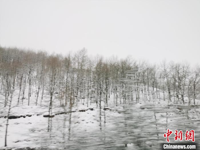 圖為青海青沙山區(qū)域被降雪覆蓋?！?zhí)砀?攝