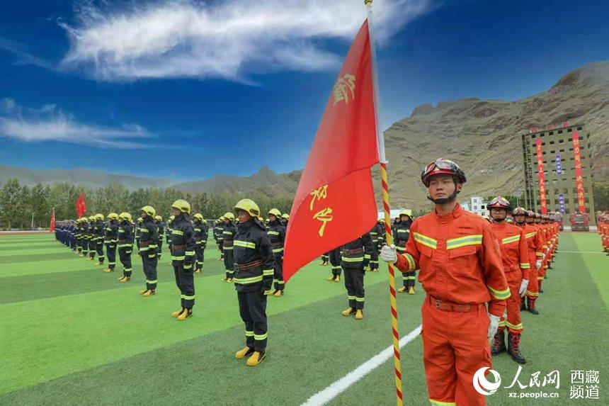 誓師大會現(xiàn)場。 人民網(wǎng) 李海霞 攝