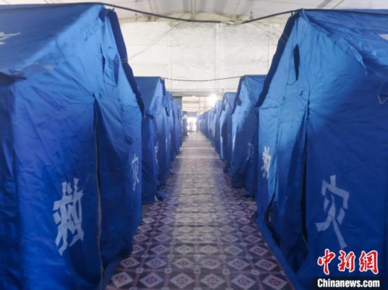 那曲火車站集中健康監(jiān)測點?！≈袊F路青藏集團有限公司拉薩車務(wù)段 供圖